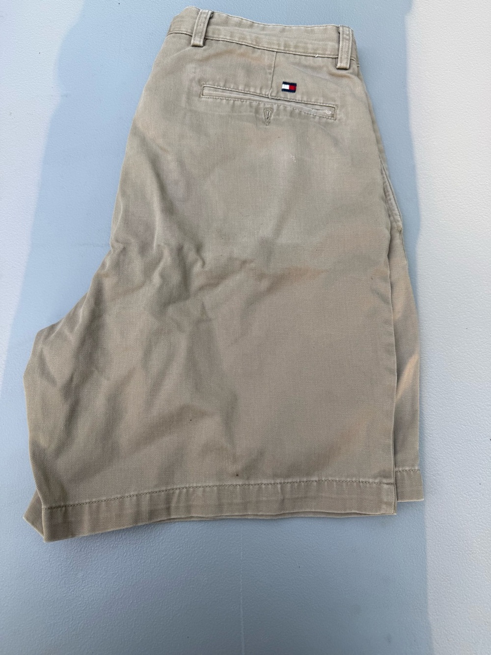 Tommy Hilfiger Men's Beige Flat Front Shorts